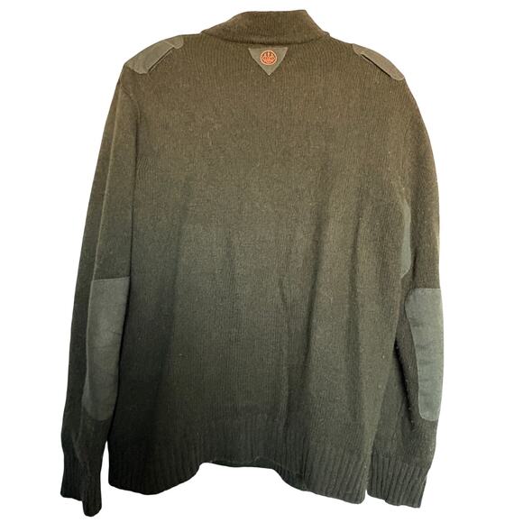 Vintage Beretta Wool Shooting Sweater Lambswool Half Zip Fieldwear GORPCORE - Picture 8 of 10